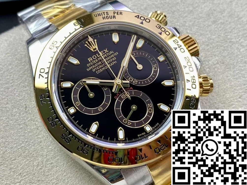 Yellow Rolex Factory Black Daytona M116503-0004 Dial BT Gold 0426
